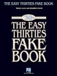 Easy Thirties Fake Book, The piano sheet music cover